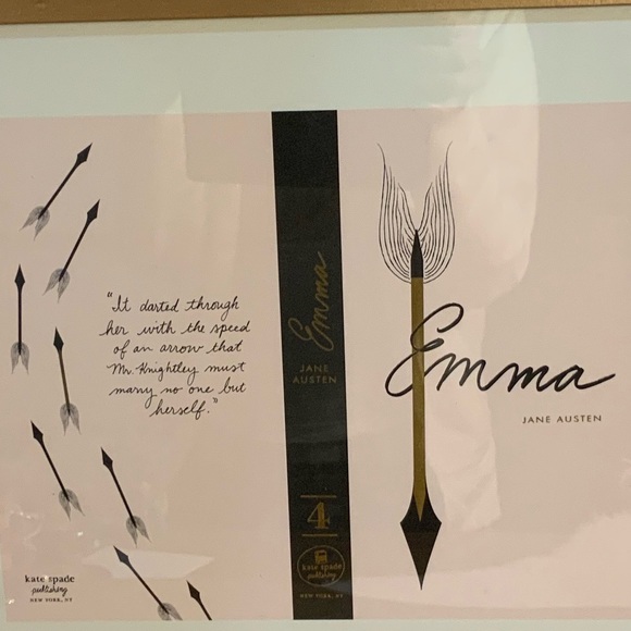 Jane Austin’s Emma’s (Best Line from book.) Beautifully Set in Antique Frame - Picture 6 of 16